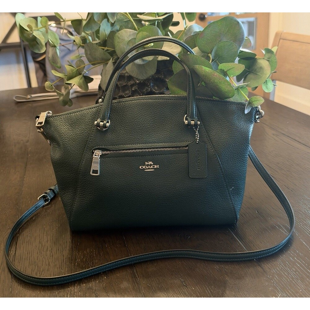 Rare Green Coach Prairie Satchel Crossbody Handbag Purse NEW 79997